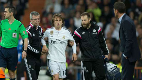Modric được dự đoán là phải nghỉ 6 tuần
