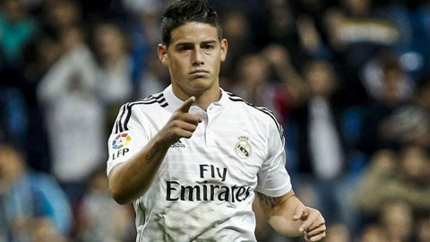 Do Real mất một loạt trụ cột nên James Rodriguez sẽ phải gánh trọng trách nặng nề