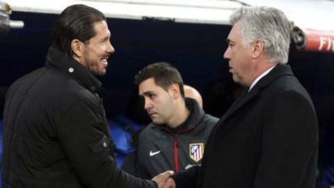 2 HLV Simeone và Ancelotti từng nhiều lần so tài với nhau