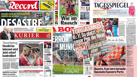Báo chí giành những lời có cánh cho chiến thắng của Bayern
