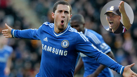 Zidane (ảnh nhỏ) đang kích hoạt “bom tấn” Hazard Hè này