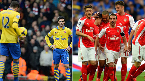Arsenal đang có được số điểm ít hơn cùng kỳ năm ngoái