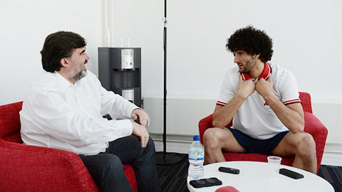 Fellaini trong buổi phỏng vấn với Martin Samuel