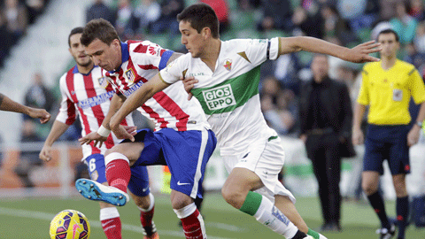 Trên sân nhà, Atletico thừa sức hạ gục Elche