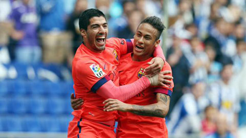 Suarez không ghi bàn nhưng góp công lớn vào chiến thắng của Barca