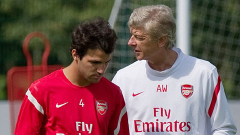 Fabregas từng là học trò cưng của HLV Wenger ở Arsenal