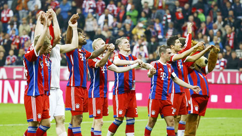 Bayern Munich đã chính thức vô địch mùa giải 2014/15