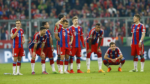 Nỗi buồn của các thành viên Bayern
