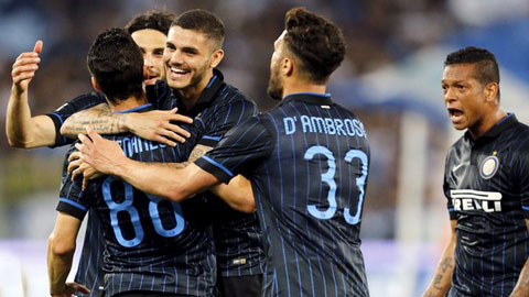 Mất 2 người, Lazio thua Inter ngay tại Olimpico