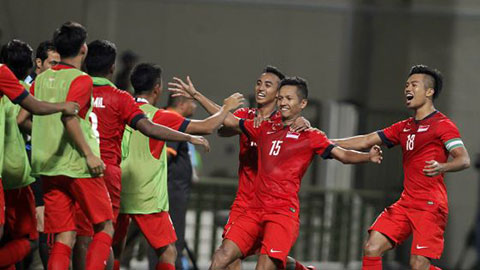 Thắng 1-0 U23 Philippines, U23 Singapore giành 3 điểm trong trận mở màn