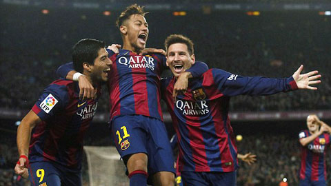 Mùa này, bộ ba M-S-N của Barca có thể xuyên thủng bất cứ hàng thủ nào