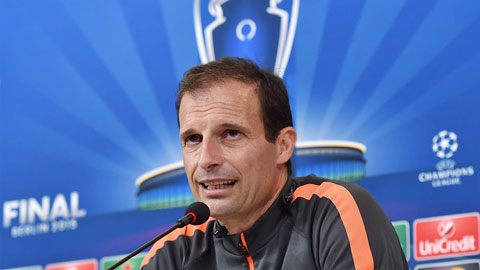 Allegri tự tin vào sức mạnh tinh thần của Juve