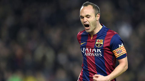 Iniesta đi vào lịch sử khi toàn thắng 4 trận chung kết Champions League