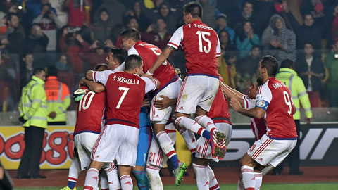 Paraguay đã có mặt ở vòng đấu dành cho 4 đội mạnh nhất