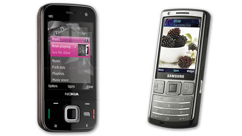 Nokia N85 (trái) vs. Samsung i7110