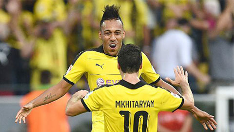 Aubameyang và Mkhitaryan góp công lớn vào chiến thắng của Dortmund