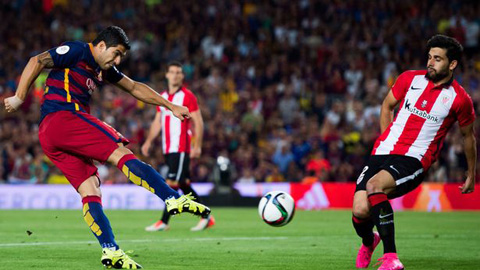 Suarez bất lực trong việc ghi bàn