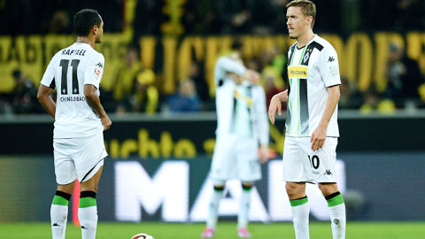 M’gladbach đã thua cả hai trận còn Wolfsburg (ảnh dưới) vừa trầy trật hòa Cologne