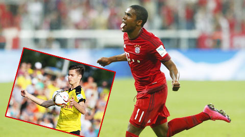 Costa là tân binh tỏa sáng nhất ở Bundesliga từ đầu mùa trong khi Weigl (ảnh nhỏ) cũng chơi rất chững chạc
