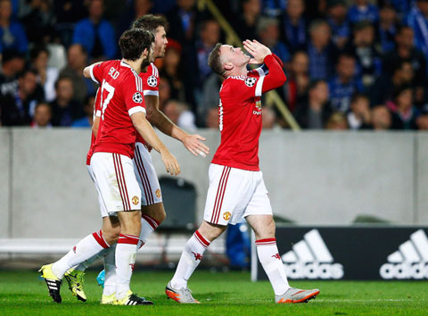 Rooney đã giải được cơn khát bàn thắng kéo dài 878 phút