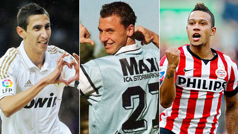 Di Maria, Ibra và Depay thời còn khoác áo Real, Malmo và PSV