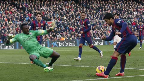 Luis Suarez và đồng đội sẽ dễ dàng bắn hạ Malaga
