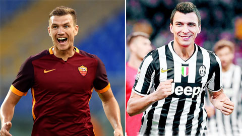 Dzeko và Mandzukic đều là mẫu tiền đạo có tinh thần chiến đấu cao