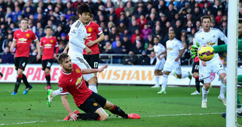 Swansea là đội bóng duy nhất đã hạ được M.U ở cả 2 lượt mùa trước