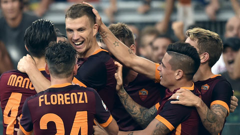 Dzeko góp 1 bàn thắng trong chiến thắng của Roma trước Juventus