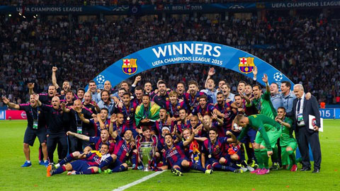 Barca mới đăng quang ở Champions League mùa trước