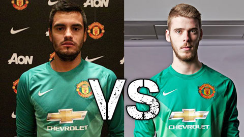 De Gea (trái) và Romero, ai sẽ bắt chính ở trận derby nước Anh?