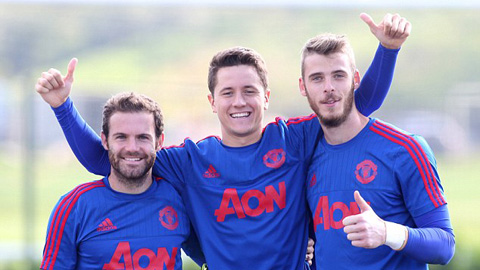 Bộ ba người Tây Ban Nha Herrera - Mata - De Gea có cơ hội sát cánh cùng nhau