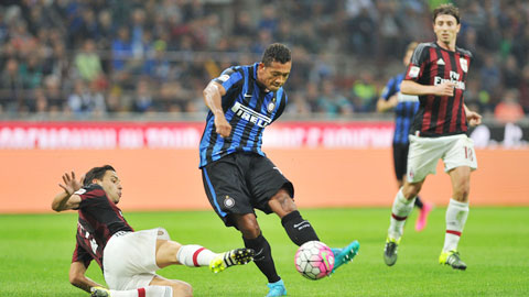 Guarin ghi bàn duy nhất của trận derby