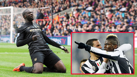 Phong độ của Toure và Pogba có thể quyết định thành bại của Man City và Juve ở trận này
