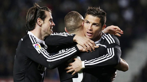 Benzema, Bale và Ronaldo ghi tới 9 bàn chỉ trong 2 trận gần đây của Real