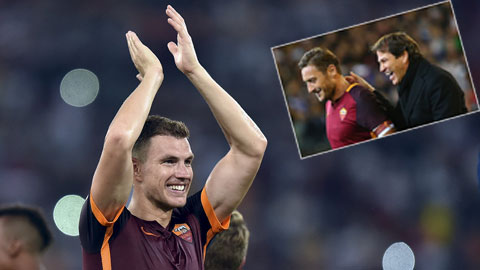 HLV Garcia sẽ cần cả kinh nghiệm của Totti và sự lạnh lùng của Dzeko trước Barca