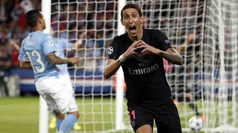 Di Maria là cầu thủ ghi bàn đầu tiên tại vòng bảng Champions League 2015/16