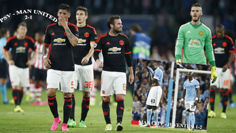 Cả Man United lẫn Man City đều chuốc lấy thất bại trước những đối thủ dưới cơ dù được kỳ vọng nhiều và vào cuộc tự tin