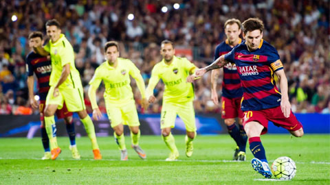 Messi đang gặp khó khăn ở những cú đá 11m