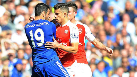 Gabriel đã không thể kiềm chế được nóng giận trước những khiêu khích của Costa