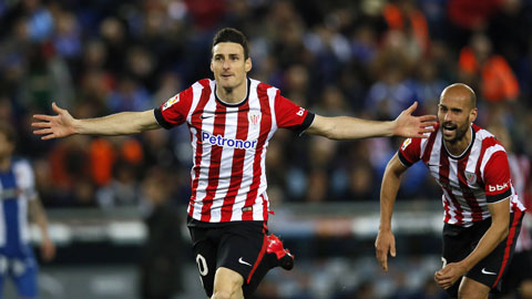 Aduriz đang là chân sút ghi nhiều bàn thắng thứ hai ở 5 giải lớn châu Âu