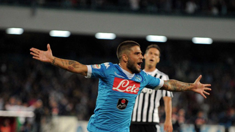 Insigne ghi bàn mở tỷ số giúp Napoli đánh bại Juventus 2-1