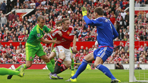 Pha làm bàn của Rooney vào lưới Sunderland