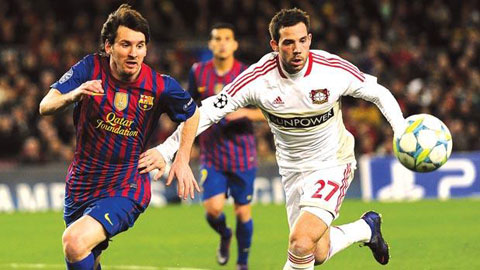 Messi từng lập kỳ tích ghi đến 5 bàn vào lưới Leverkusen