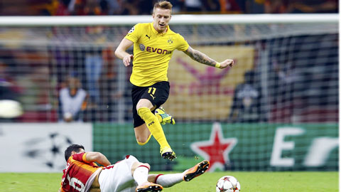 Marco Reus (trên) và đồng đội nhiều khả năng sẽ mất điểm ở trận thứ ba liên tiếp