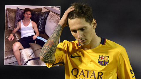 Messi đang nỗ lực điều trị để sớm hồi phục chấn thương