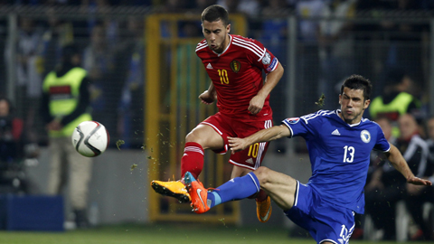 Một chiến thắng nhẹ nhàng trước Andorra là mục tiêu Hazard (trái) và đồng đội hướng tới