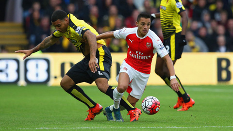 Sanchez đang là chân sút số 1 của Arsenal ở mùa giải 2015/16