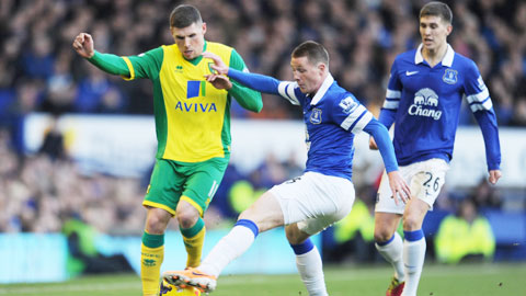 Mùa này, Everton (áo xanh) mới thắng đúng 1/5 trận tại Goodison Park