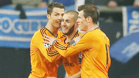 Bộ ba Benzema - Bale - Cris Ronaldo rất quan trọng với Real trong những trận đấu lớn